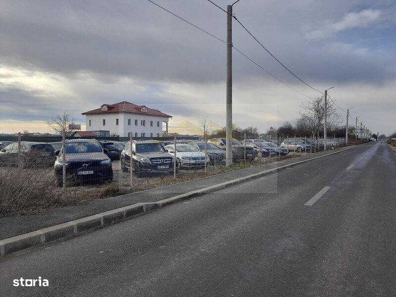 Otopeni, teren 2.850 mp inchiriat, flux direct catre Aeroport ideal Rent a Car,