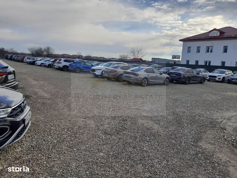Otopeni, teren 2.850 mp inchiriat, flux direct catre Aeroport ideal Rent a Car,